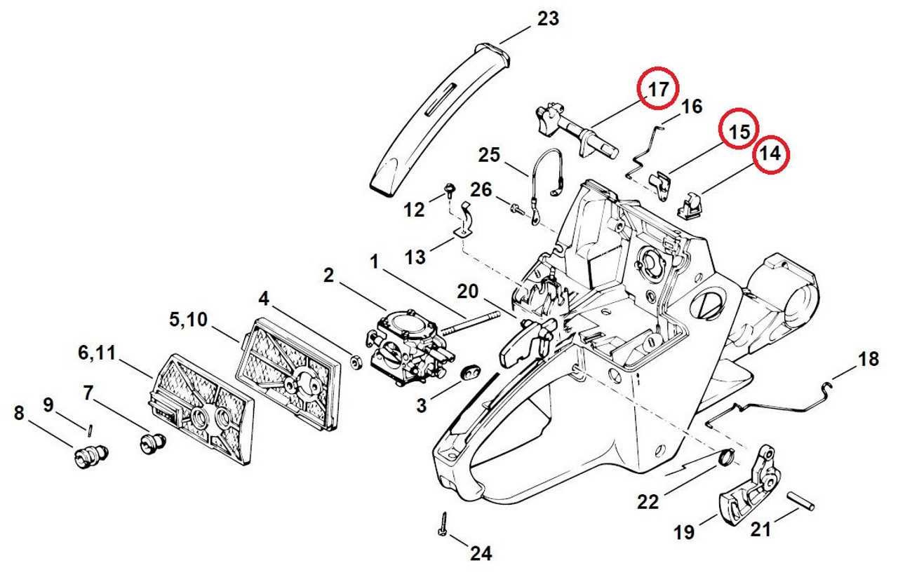 029 stihl chainsaw parts diagram