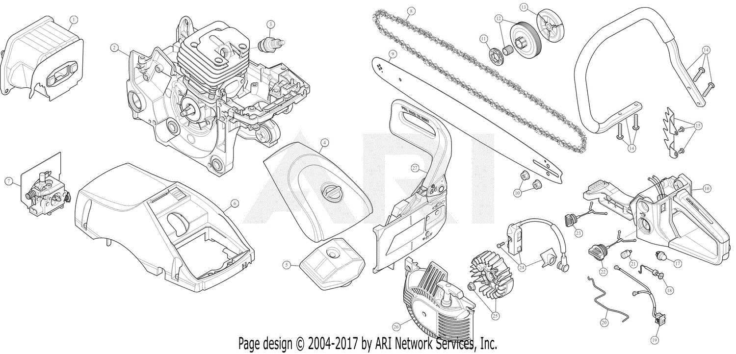 029 stihl chainsaw parts diagram