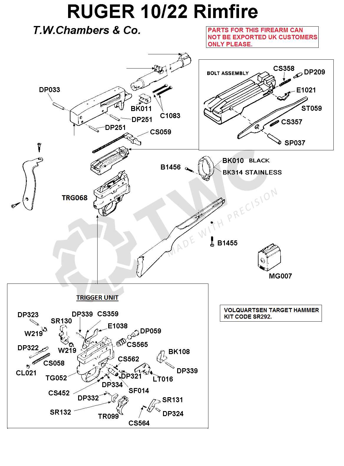 10 22 parts diagram