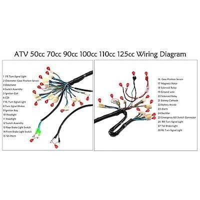 125cc chinese atv parts diagram