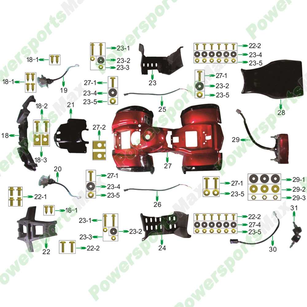 125cc chinese atv parts diagram