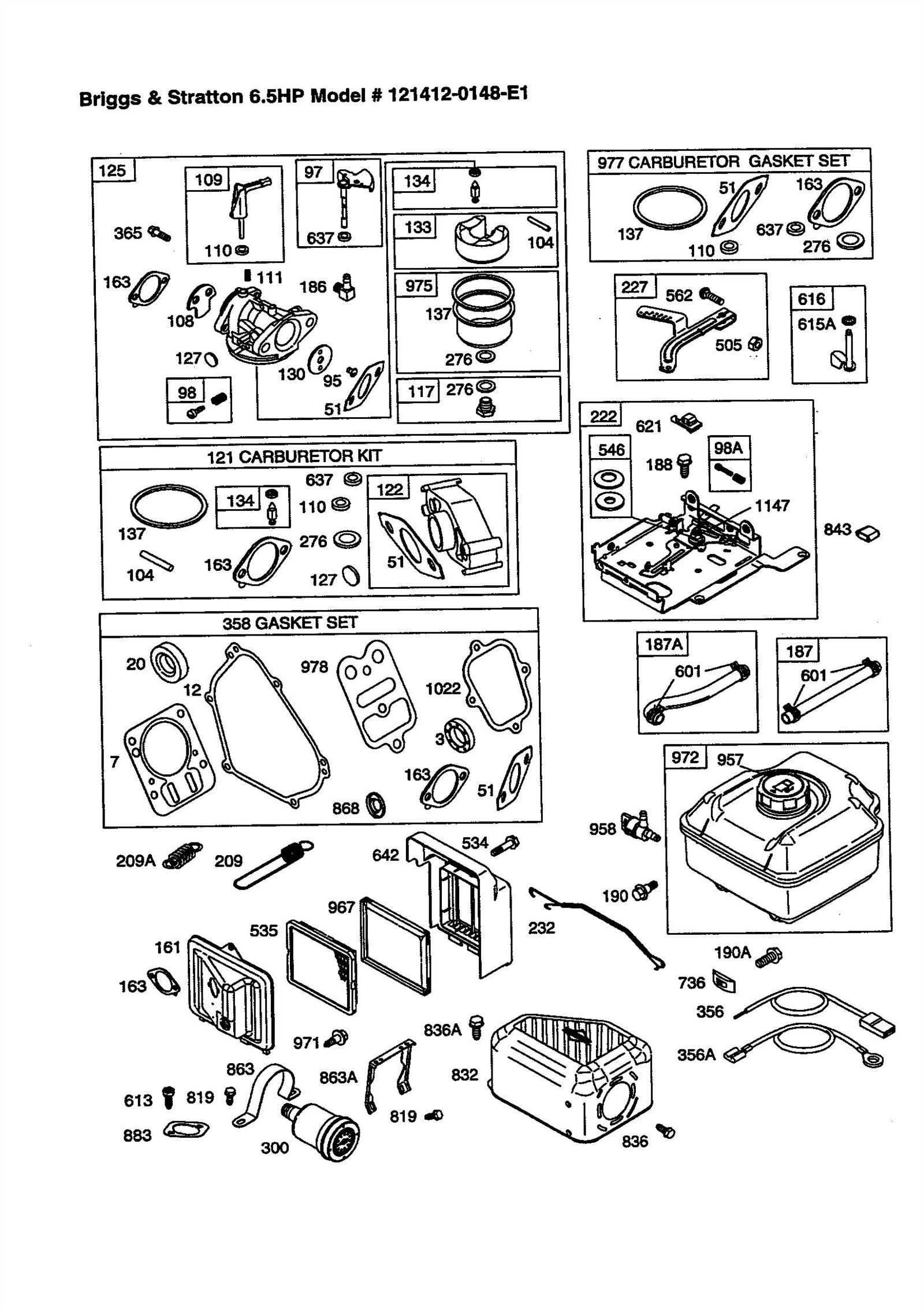 18 hp briggs and stratton parts diagram