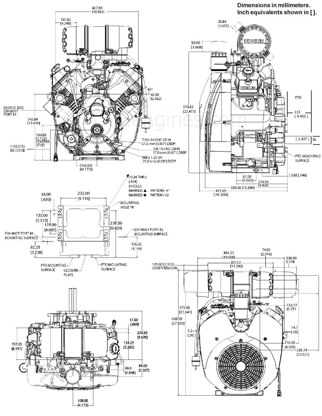 20 hp kohler engine parts diagram