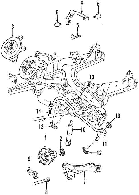 2002 ford f250 front end parts diagram