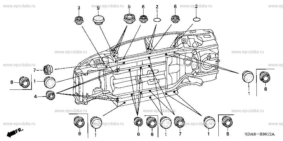 2003 honda accord parts diagram