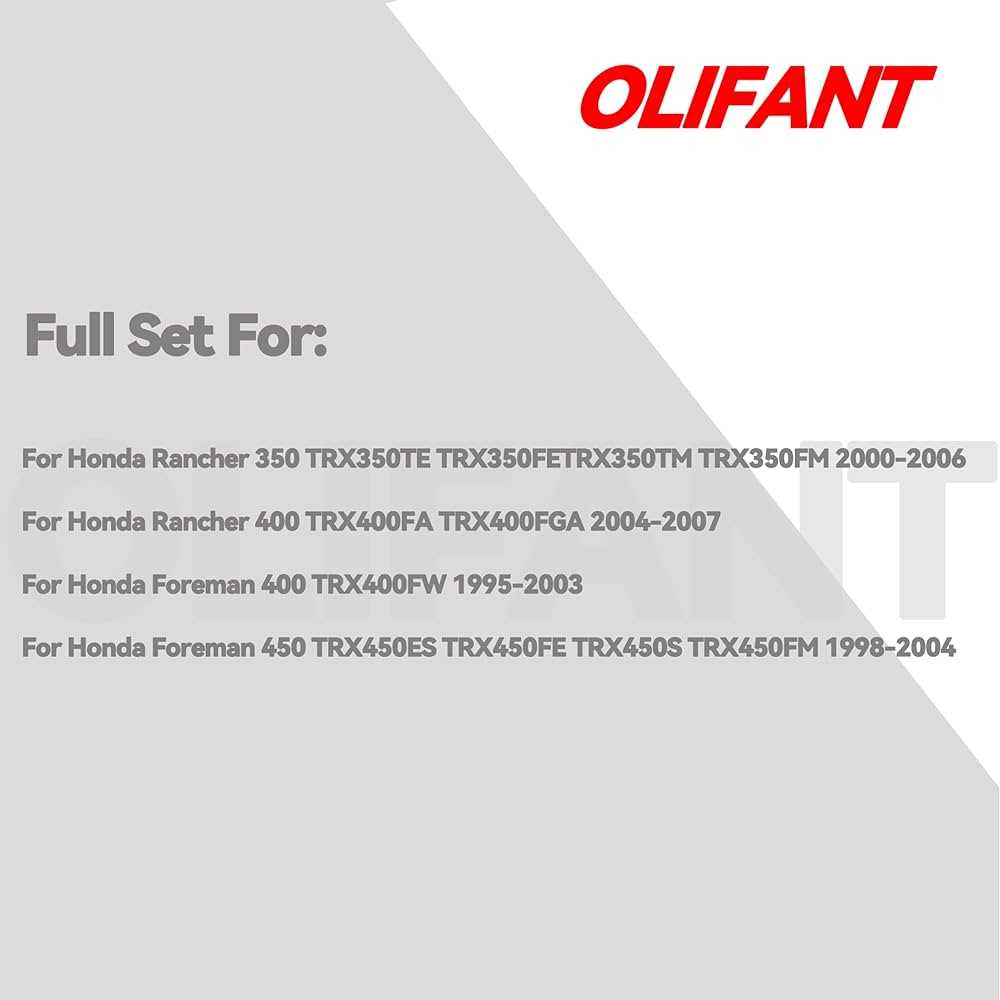 2003 honda rancher 350 parts diagram