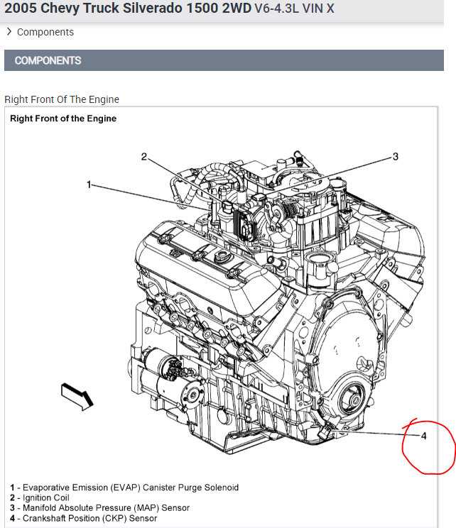 2005 chevy silverado parts diagram