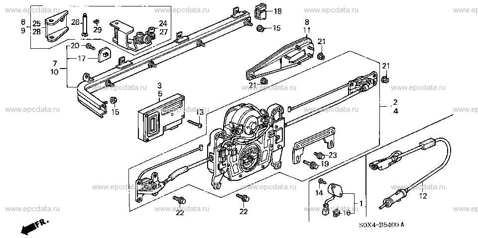 2007 honda odyssey sliding door parts diagram