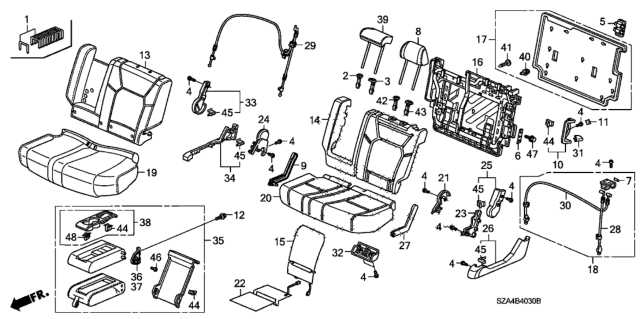 2011 honda pilot parts diagram