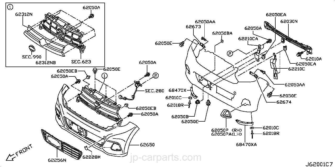 2013 nissan rogue parts diagram