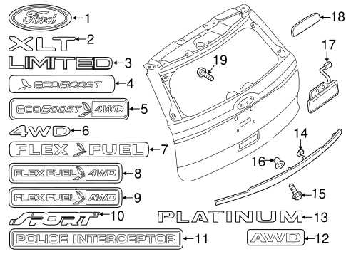 2017 ford explorer parts diagram