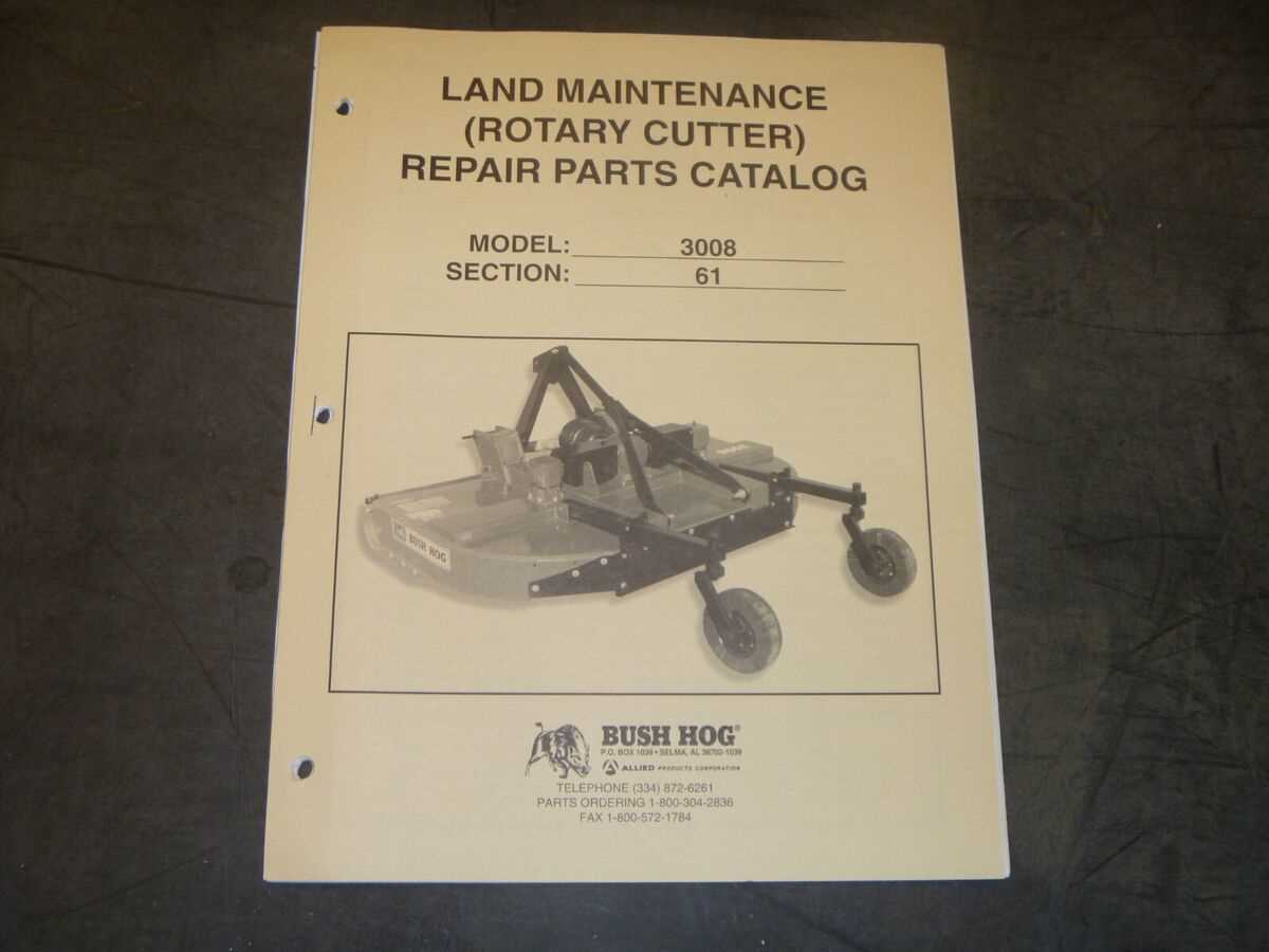 bush hog 3008 parts diagram