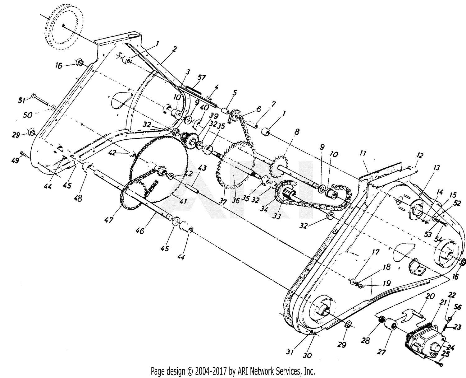 mtd tiller parts diagram