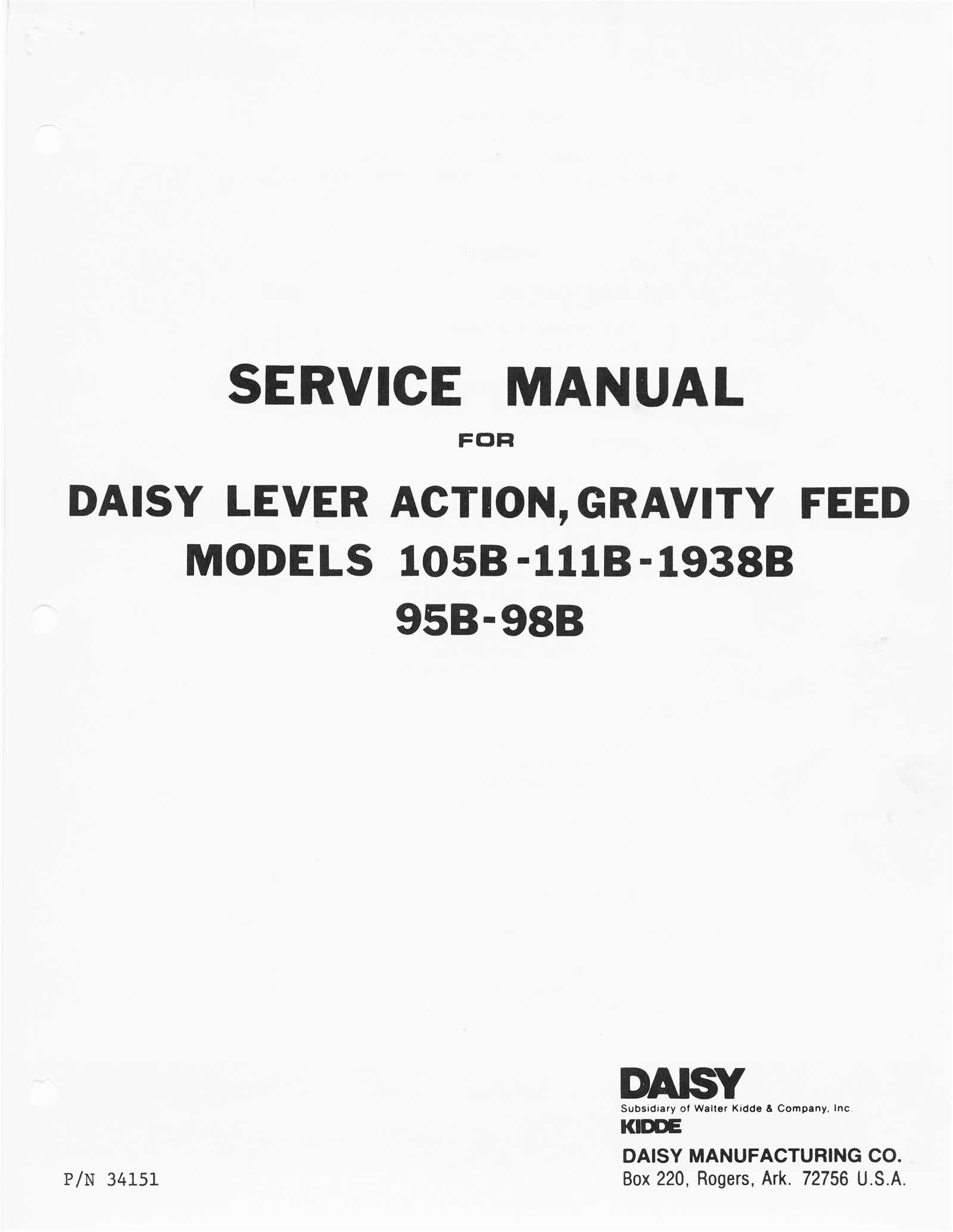 daisy red ryder parts diagram