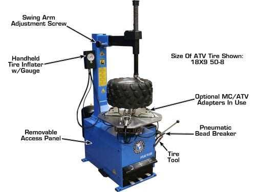 tire machine parts diagram