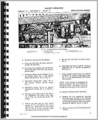 massey ferguson 135 parts diagram