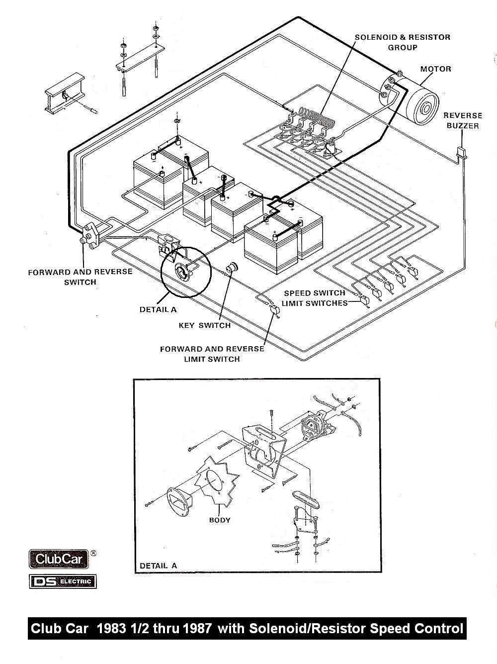 36 volt ez go golf cart parts diagram