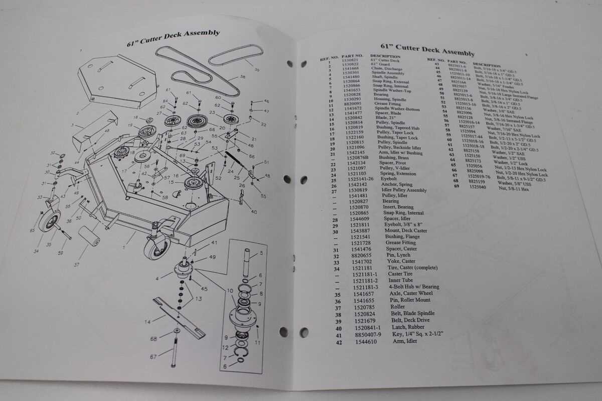 ferris mower deck parts diagram