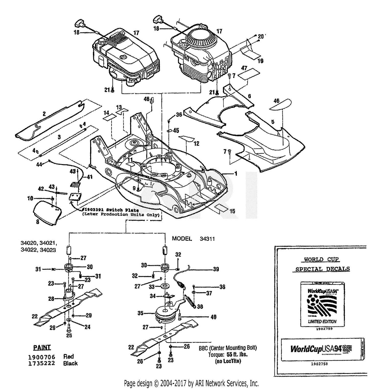 troy bilt 13an77kg011 parts diagram