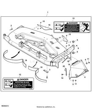 john deere 455 60 inch mower deck parts diagram