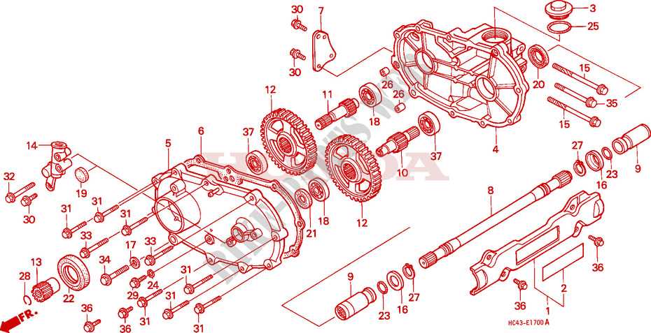 honda 300 fourtrax parts diagram