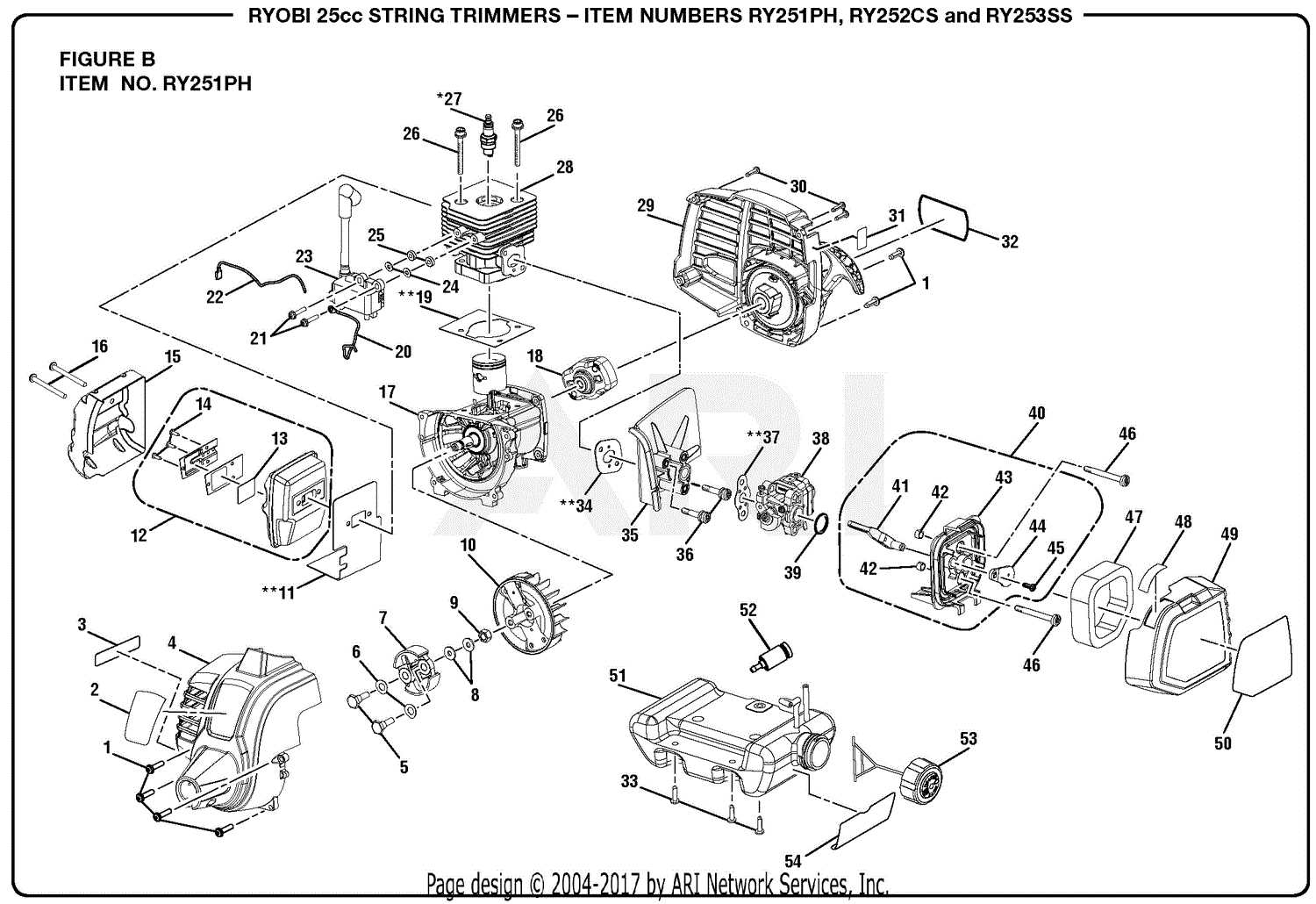 ry253ss parts diagram