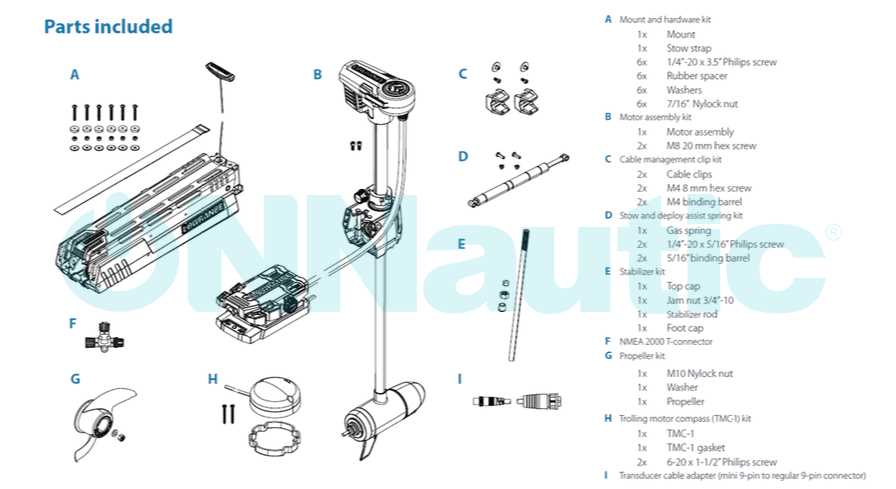 lowrance ghost trolling motor parts diagram