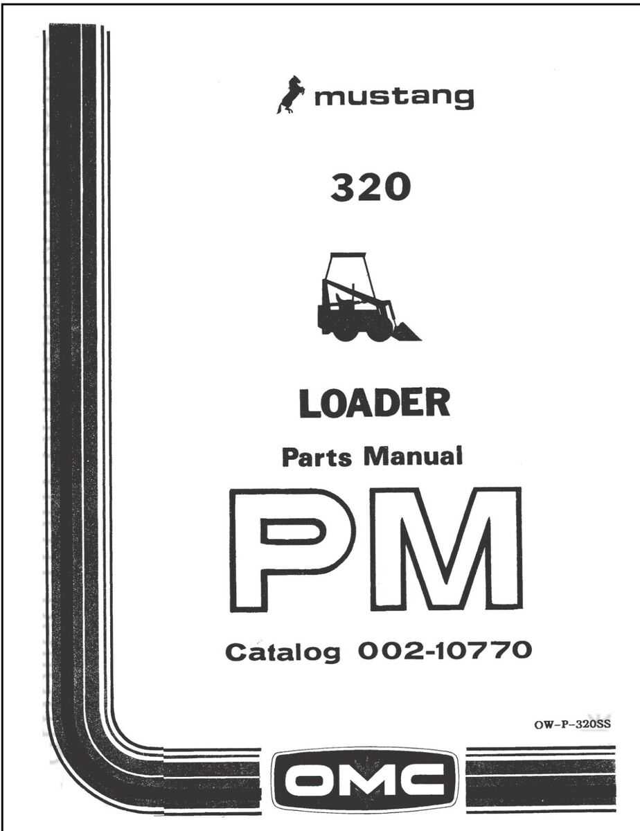 mustang skid steer parts diagram