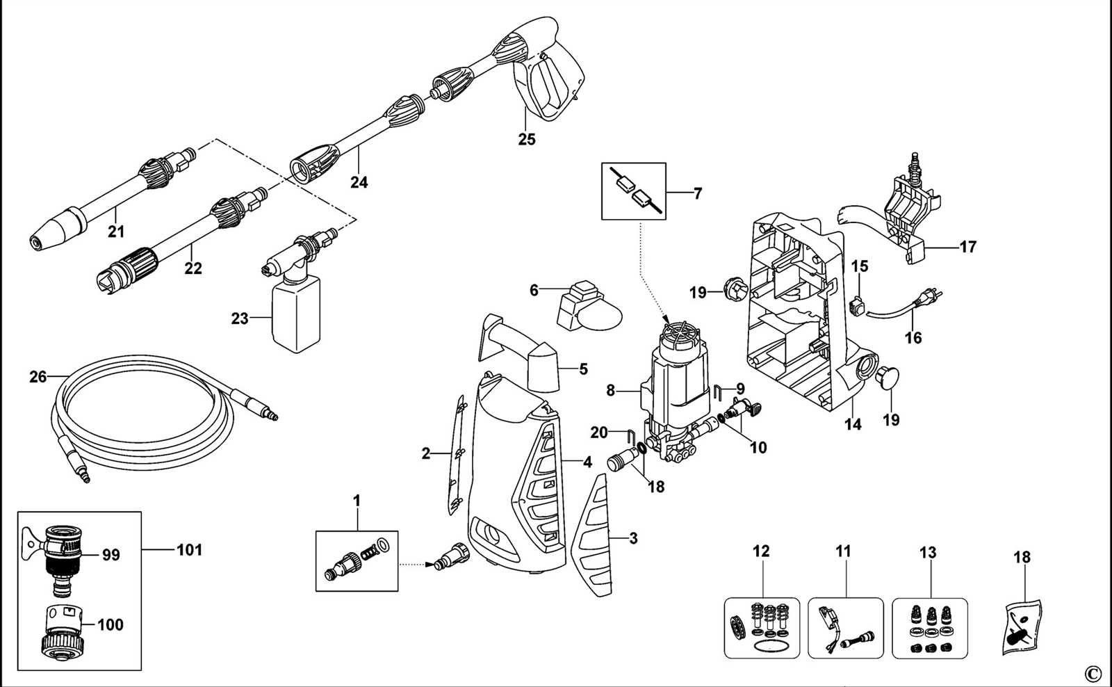 black max pressure washer parts diagram