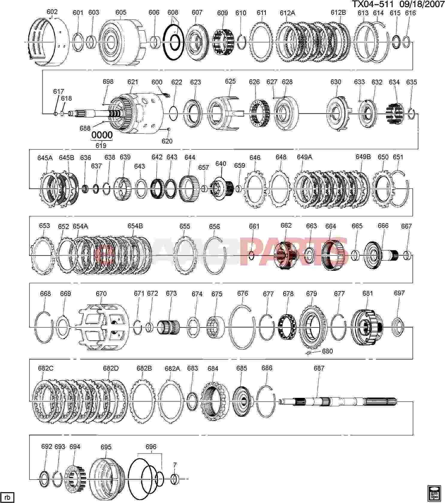 4l60 parts diagram