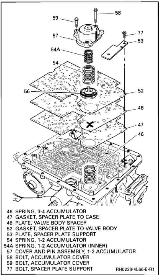 4l60e assembly 4l60e transmission parts diagram