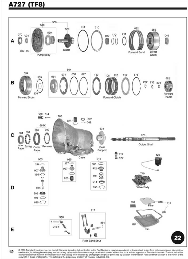 4l60e parts diagram