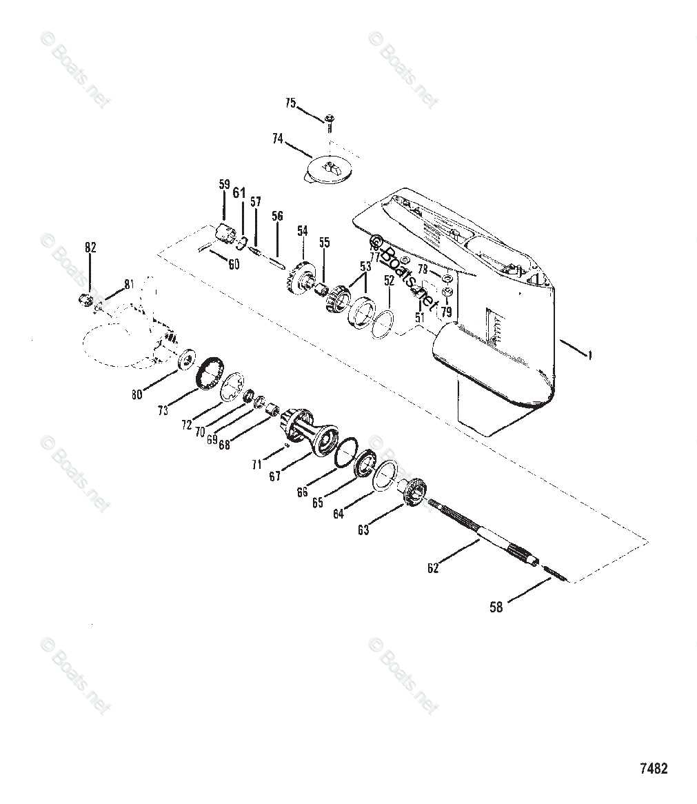 50 hp mercury outboard parts diagram