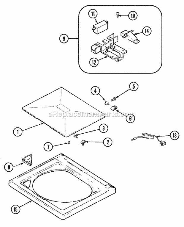 admiral washing machine parts diagram