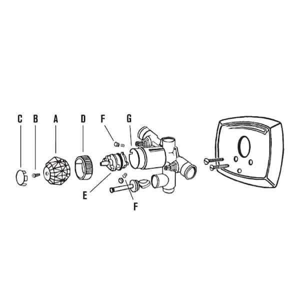 aquasource shower faucet parts diagram