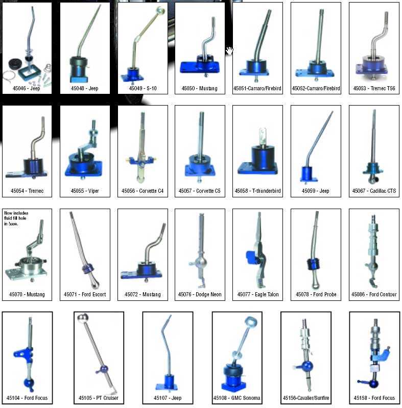 b&m shifter parts diagram