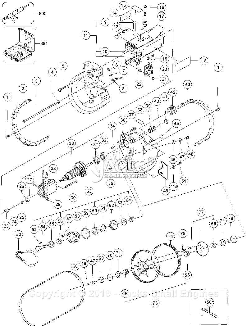 band saw parts diagram