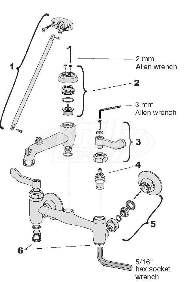 bathroom faucet parts diagram