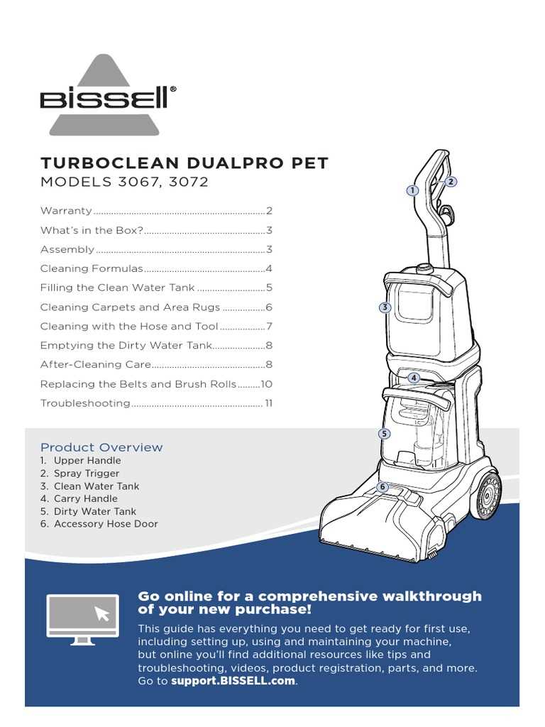 bissell proheat 2x revolution pet pro parts diagram