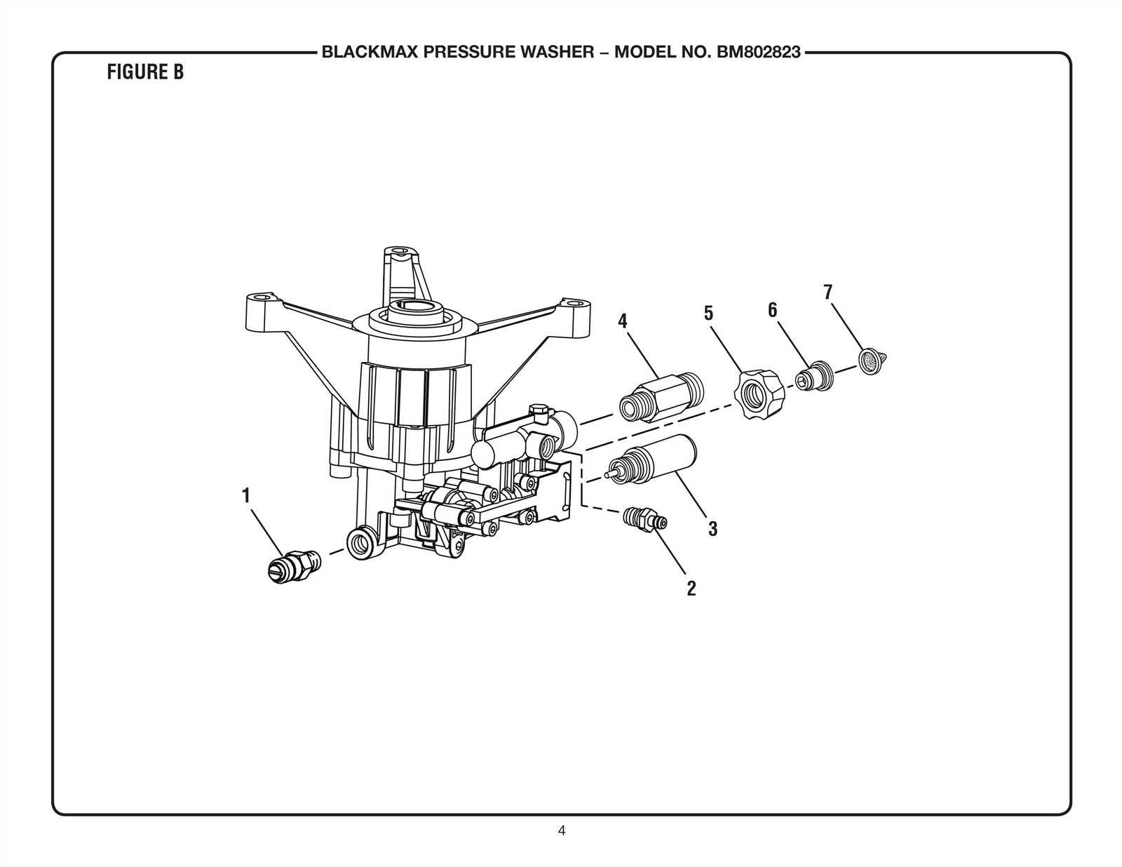 black max pressure washer parts diagram