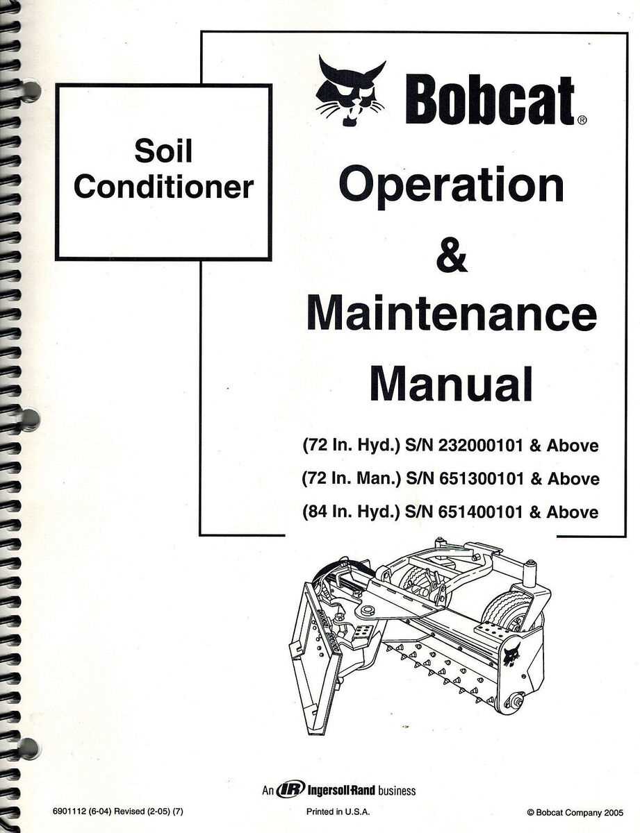 bobcat soil conditioner parts diagram