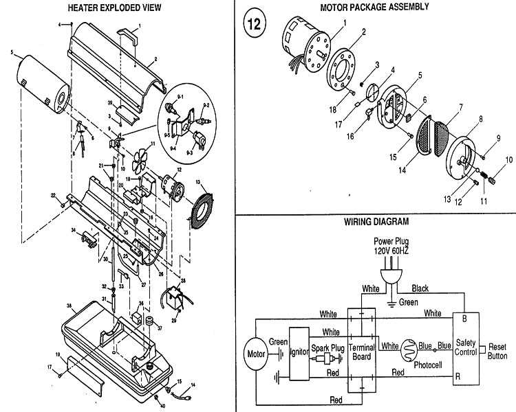 buddy heater parts diagram