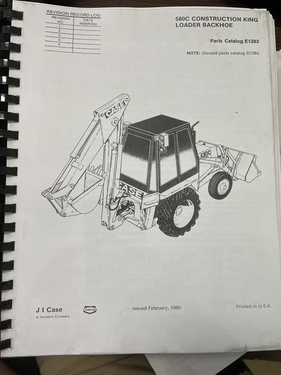 case 580 backhoe parts diagram