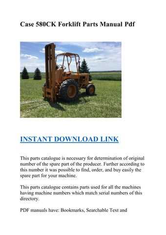 case 580ck parts diagram