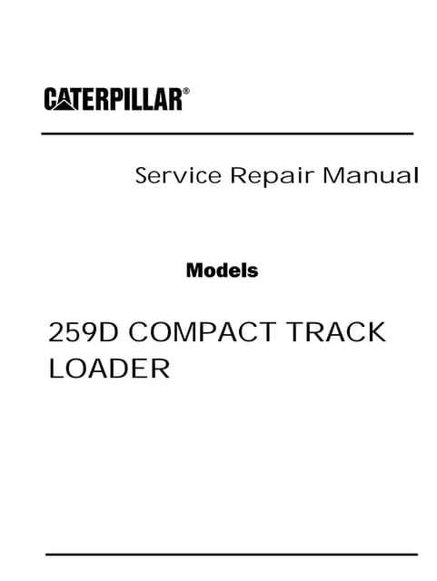 cat 259d parts diagram