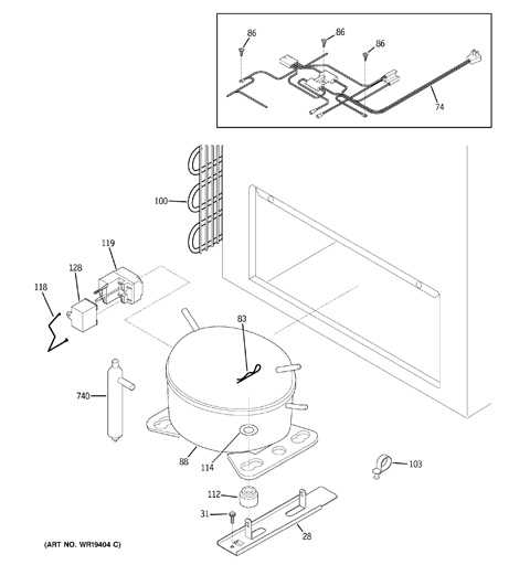 chest freezer parts diagram