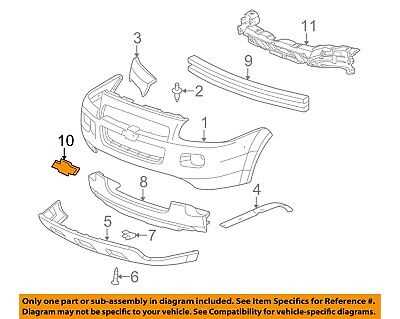 chevy trailblazer body parts diagram