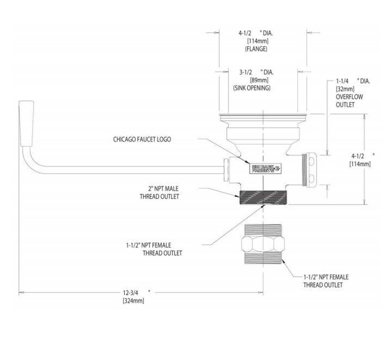 chicago faucet parts diagram