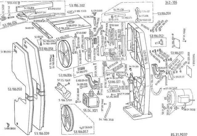 craftsman 12 inch band saw parts diagram