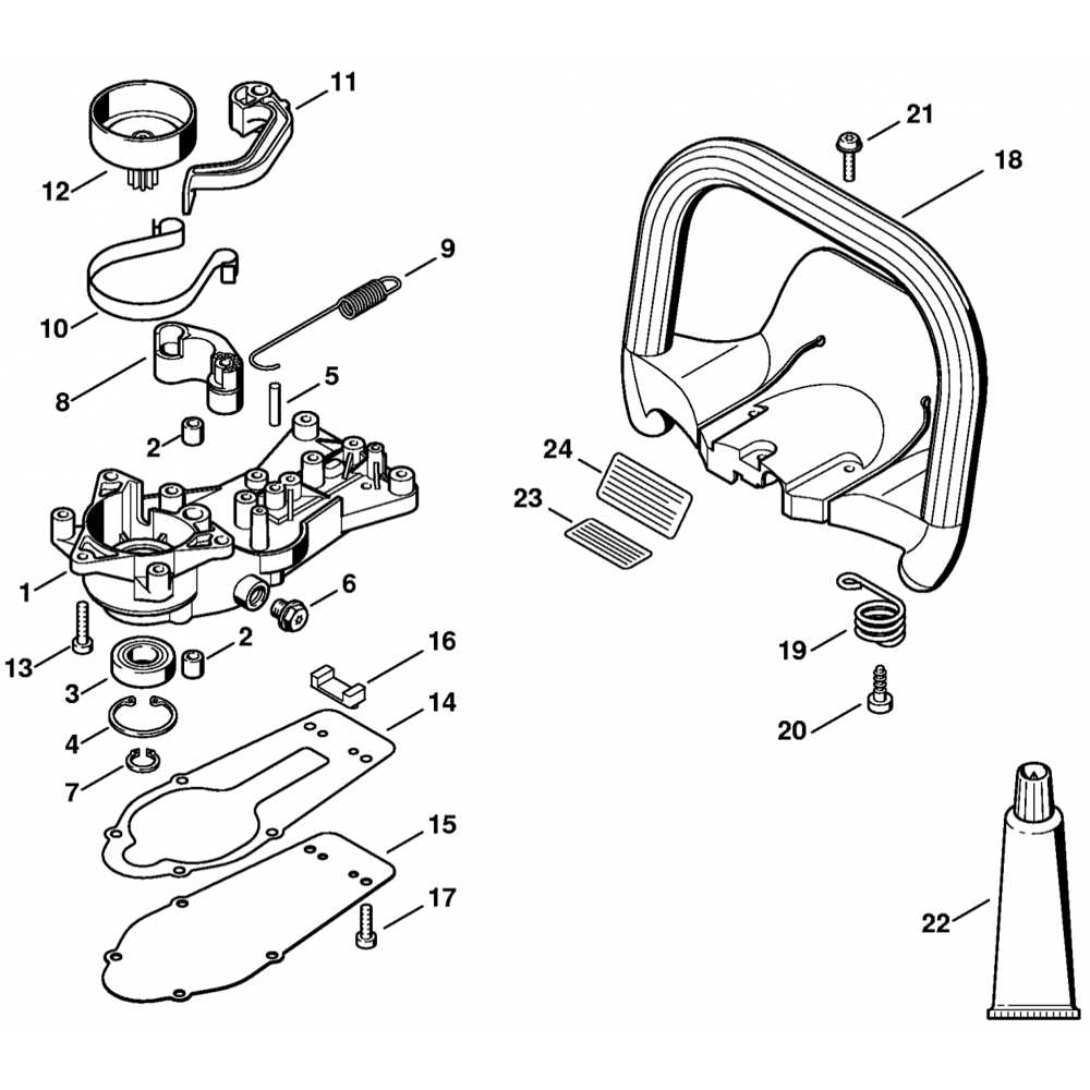 craftsman hedge trimmer parts diagram